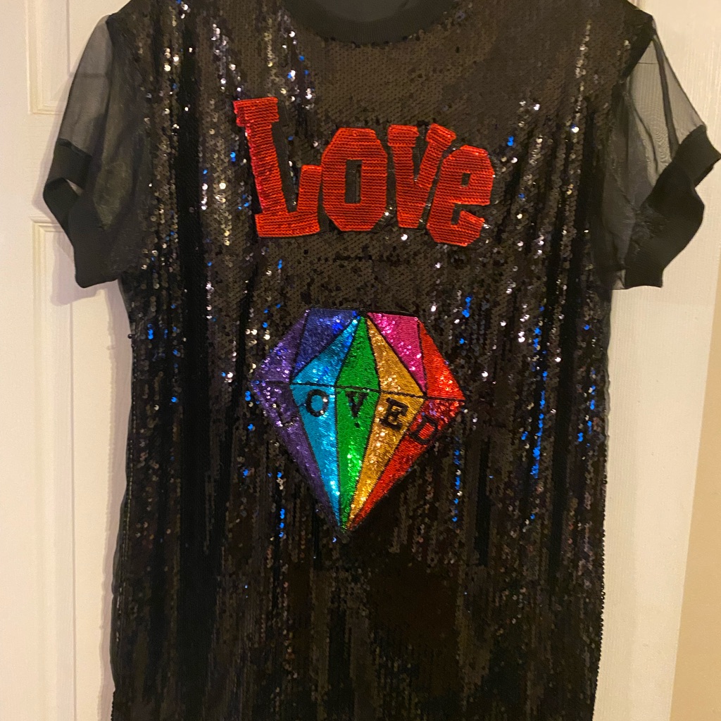 Black Sequin Dress/Top